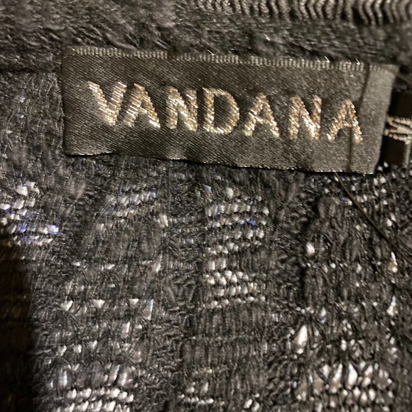 Vandana Embellished Black Sweater Sz. M - Picture 5 of 6